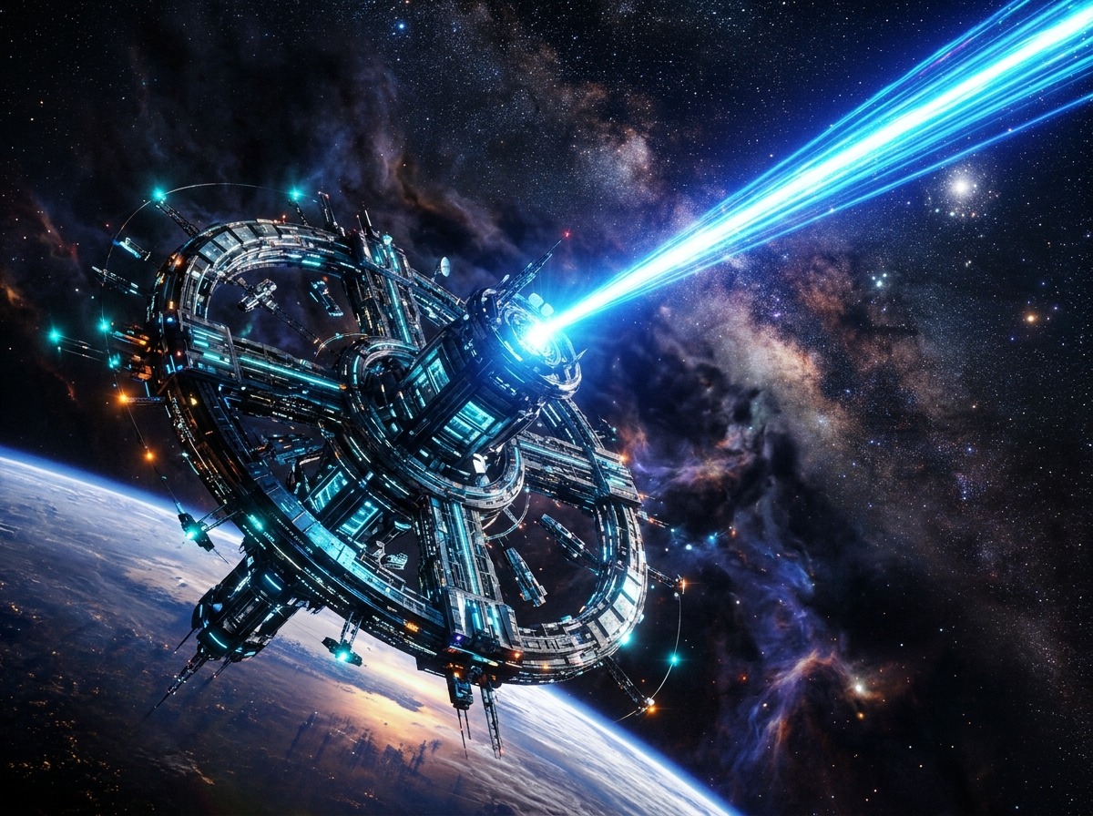 Deep space communication relay and interstellar telemetry beacon array
